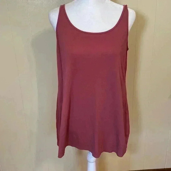 Eileen Fisher 100% Silk Rose Colored Tank Top in Size XXS. - Picture 1 of 6
